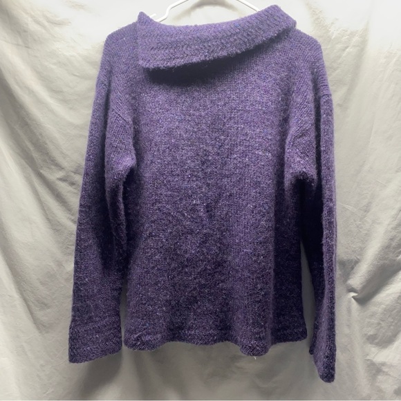 Rossen Hand Knit Pure Wool Cowl Neck Sweater sz Large - Picture 3 of 4